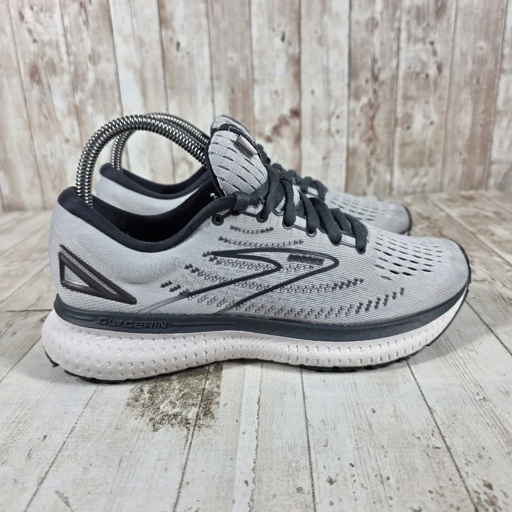 Brooks Glycerin 19 Womens Running Shoes Grey Black 1203431B085 Size 7 B Medium